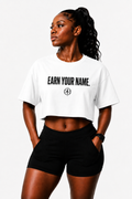 DFZ Signature White Crop Tee
