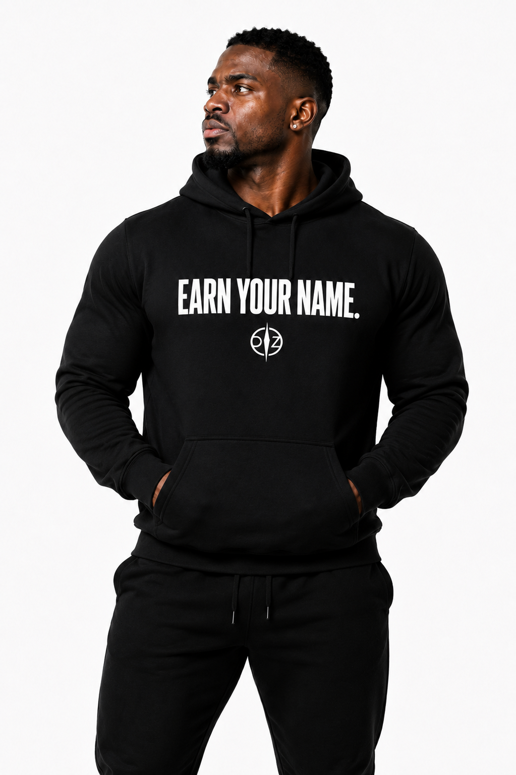 DFZ Signature Black Hoodie Earn Your Name™