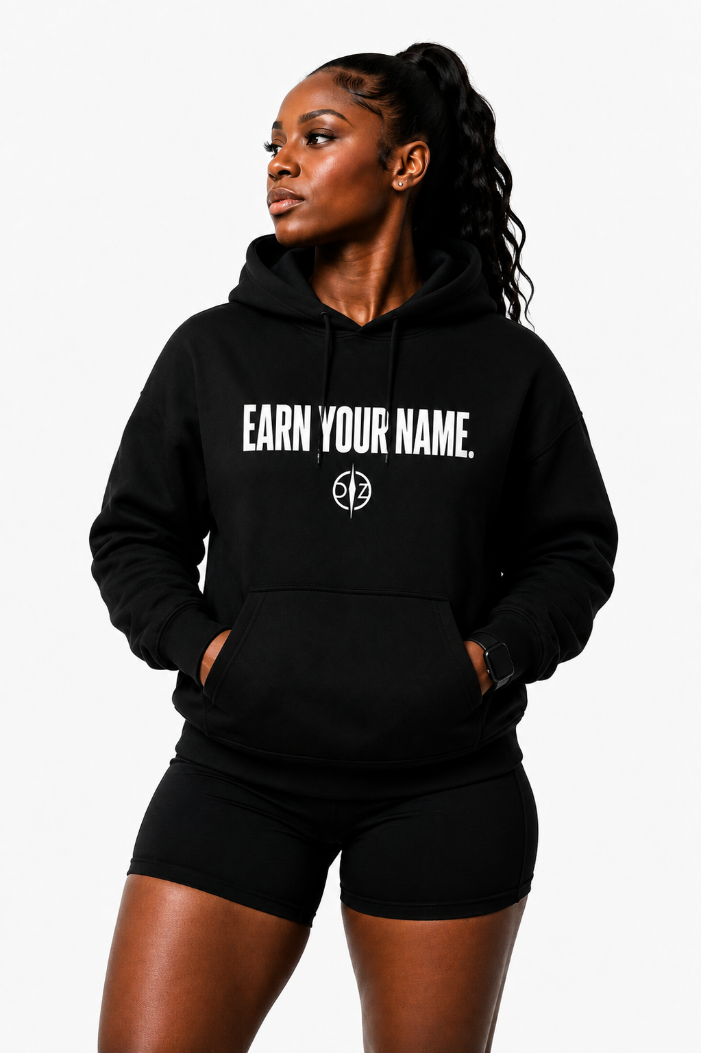 DFZ Signature Black Hoodie Earn Your Name™