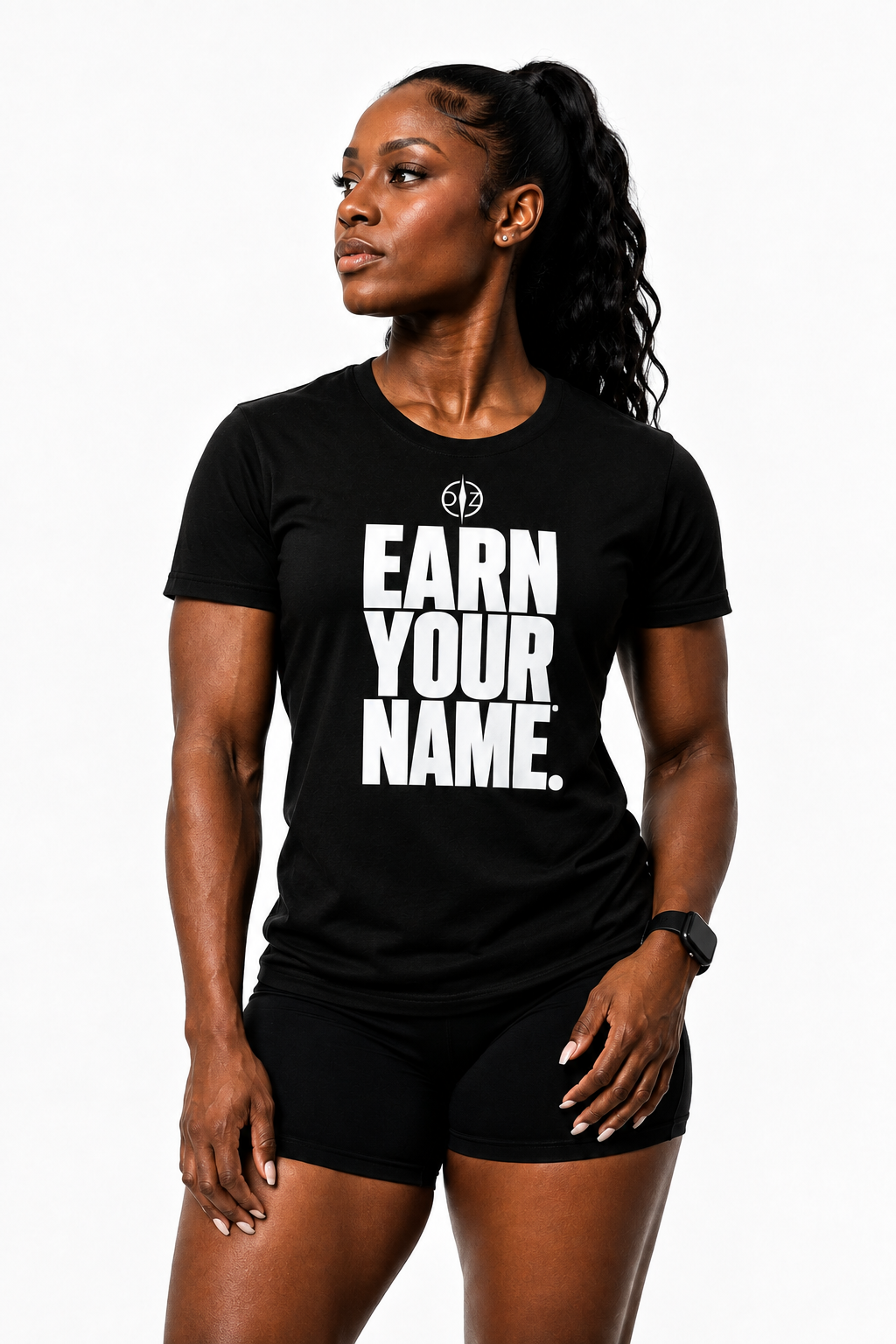 DFZ Signature Black Tee Earn Your Name™ Monument