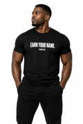 DFZ EARN YOUR NAME UNISEX TEE — BLACK