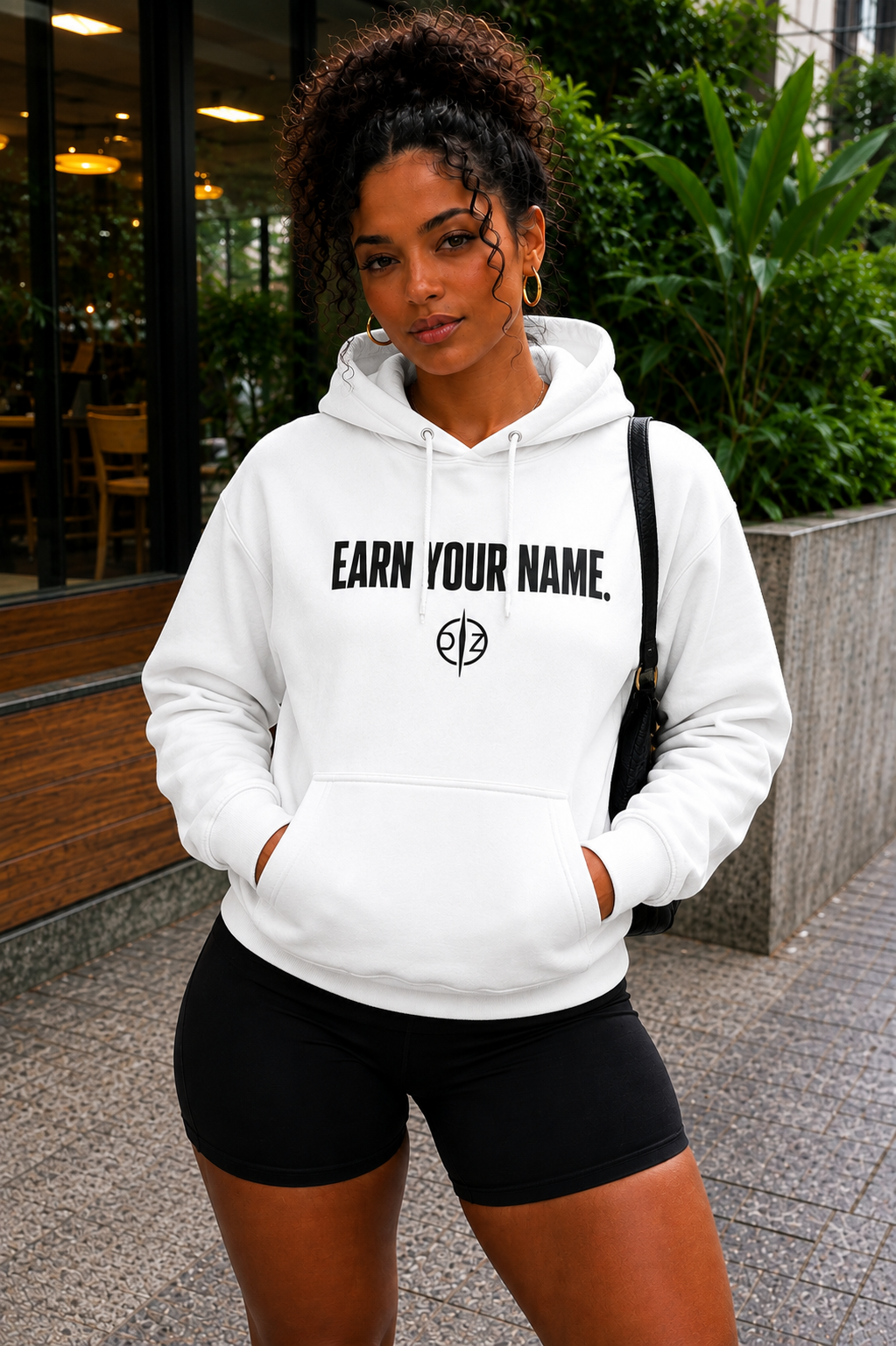 DFZ Signature White Hoodie Earn Your Name™