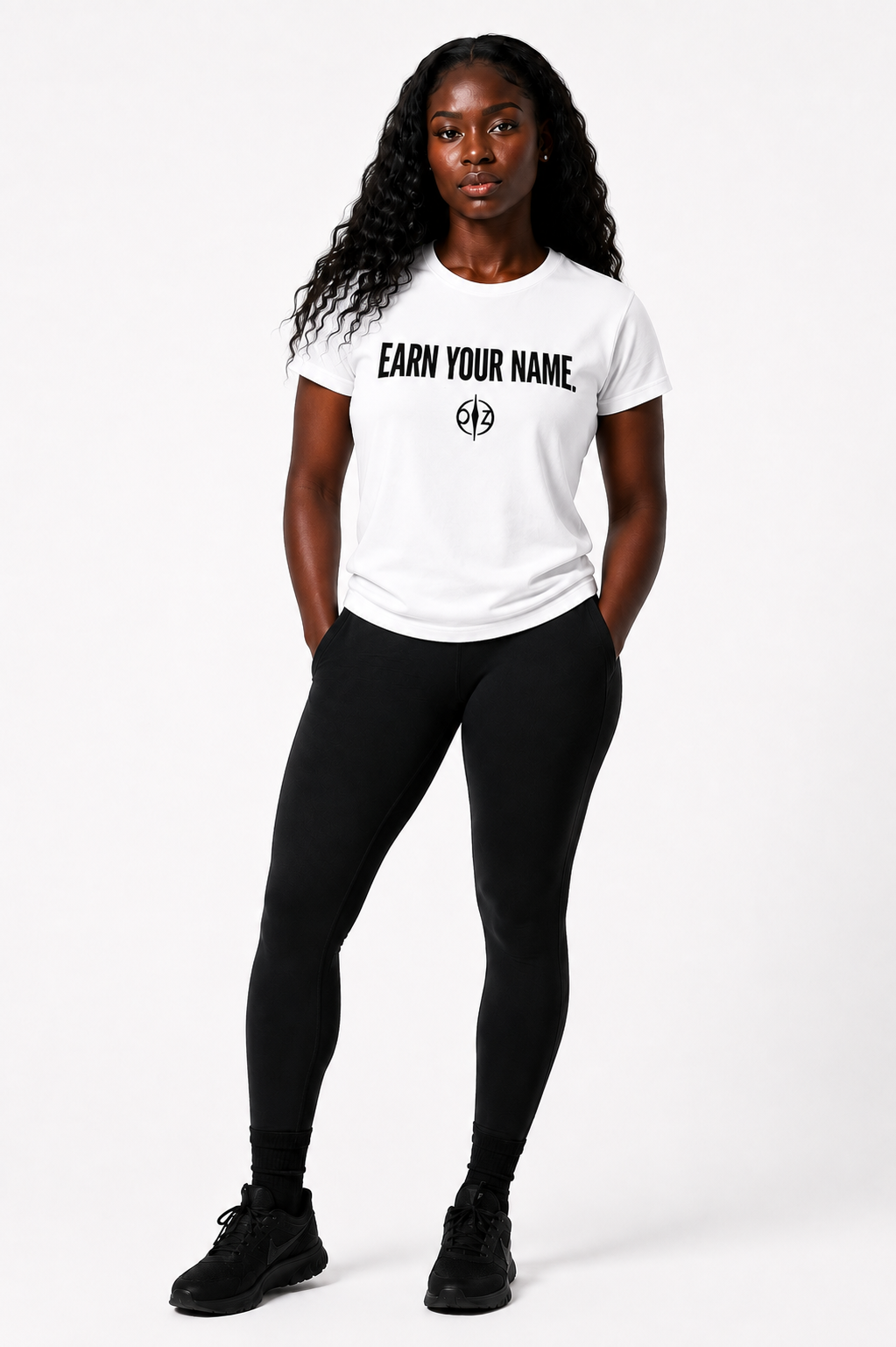 DFZ Women Signature White Tee Earn Your Name™