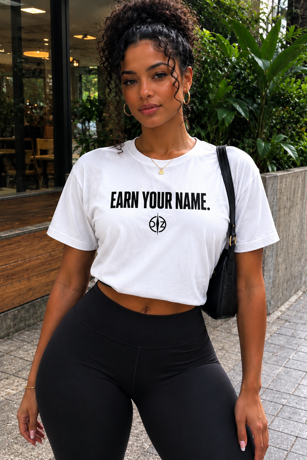 DFZ Women Signature White Tee Earn Your Name™