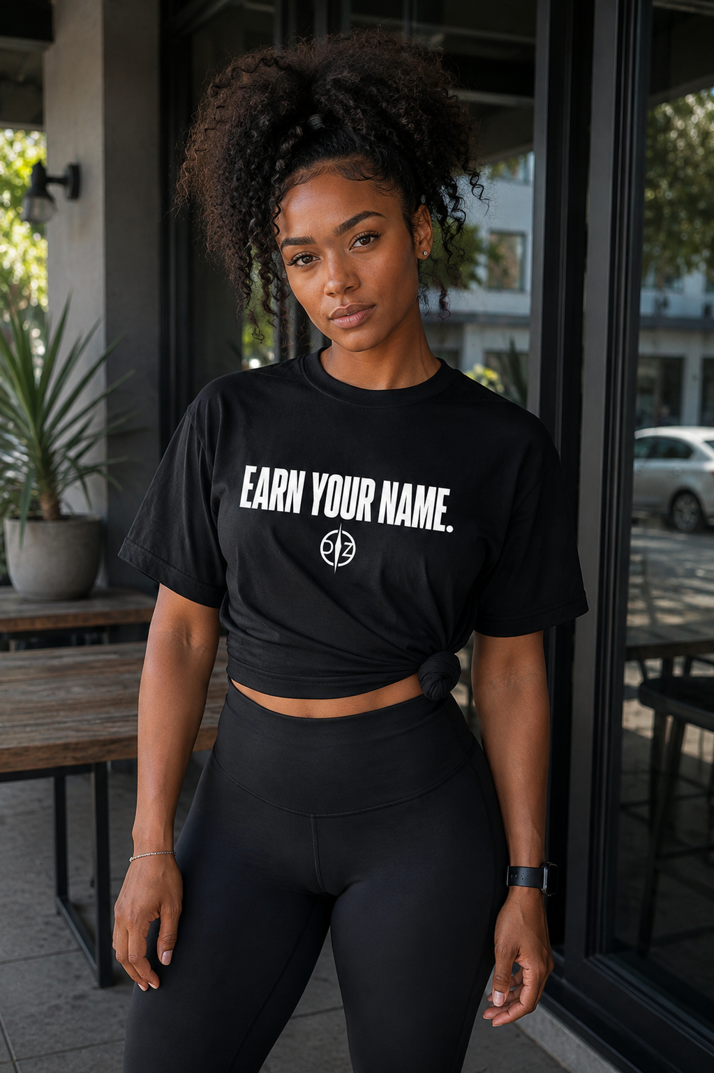 DFZ Signature Black Tee Earn Your Name™