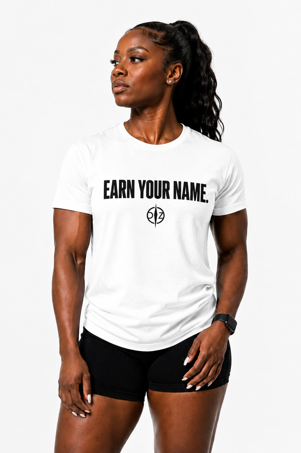 DFZ Women Signature White Tee Earn Your Name™