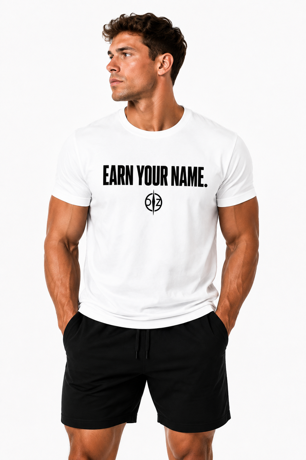 DFZ Men Signature White Tee Earn Your Name™