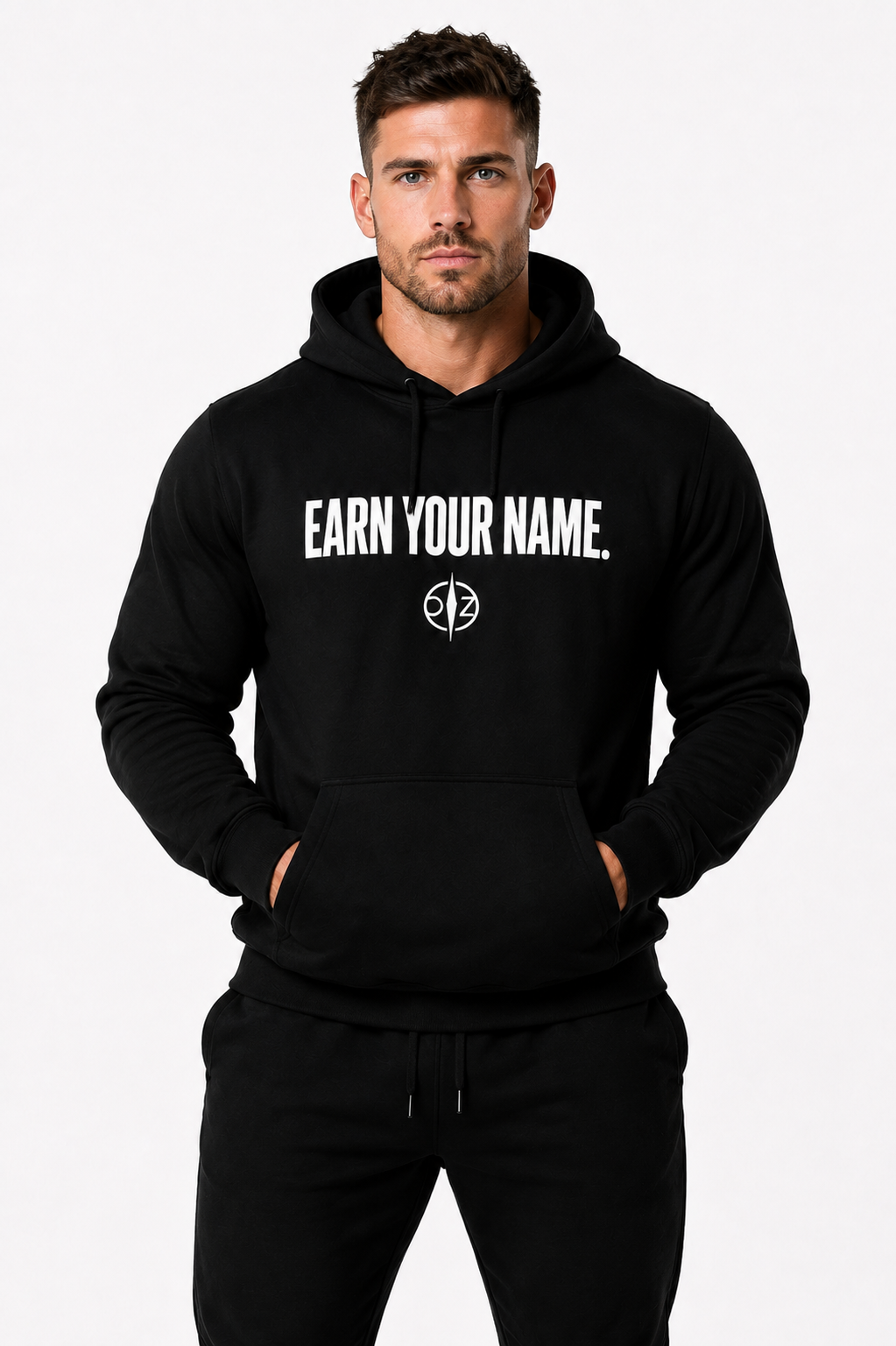 DFZ Men Signature Black Hoodie Earn Your Name™