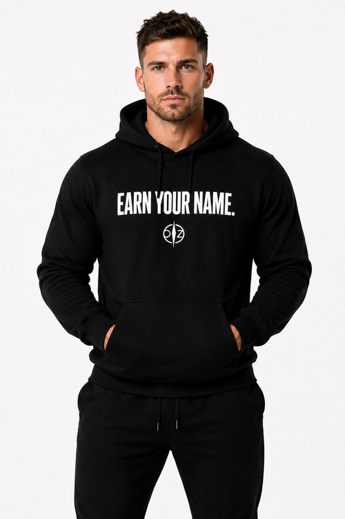 DFZ Men Signature Black Hoodie Earn Your Name™