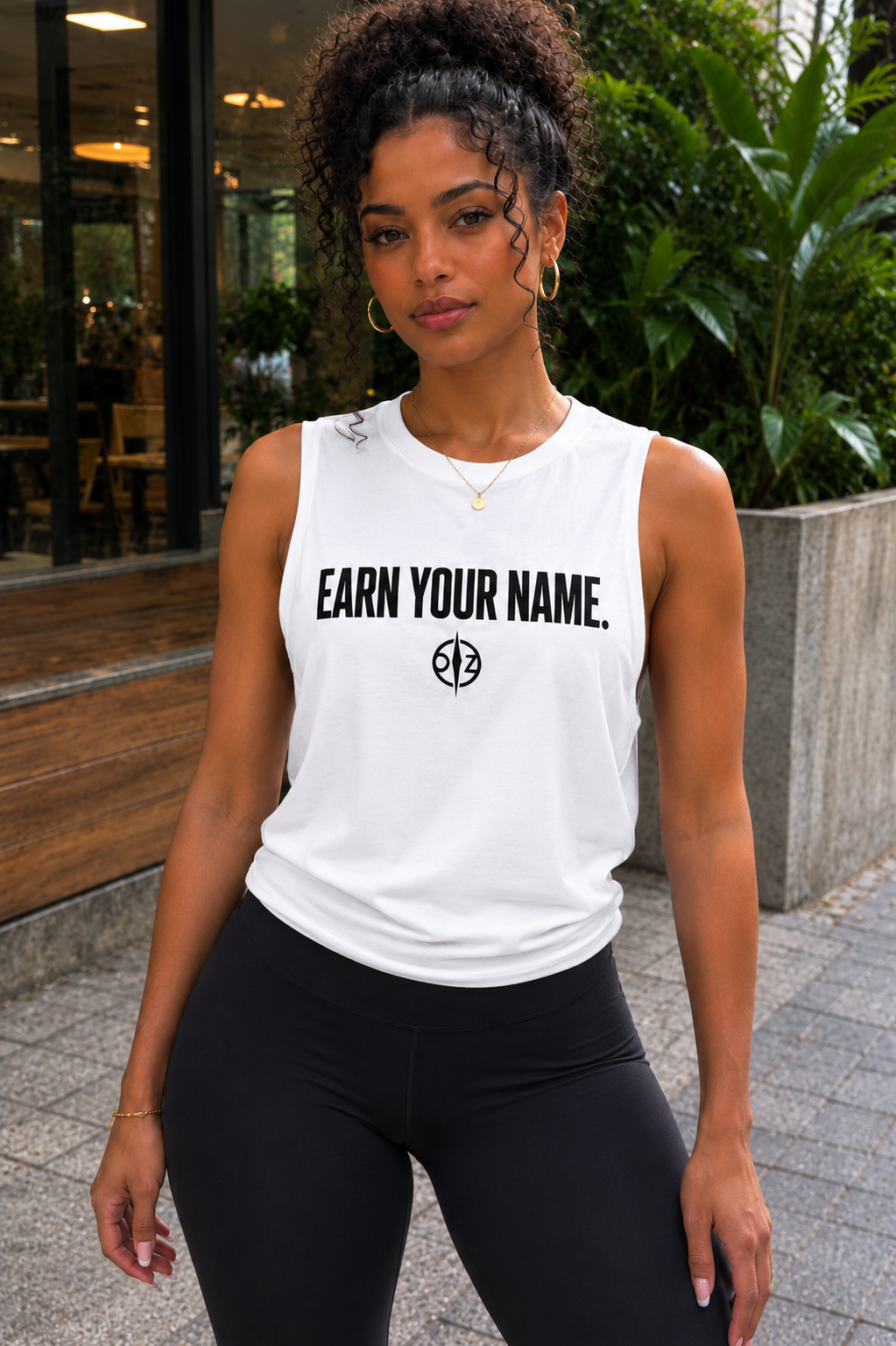 DFZ Signature Muscle Tank White