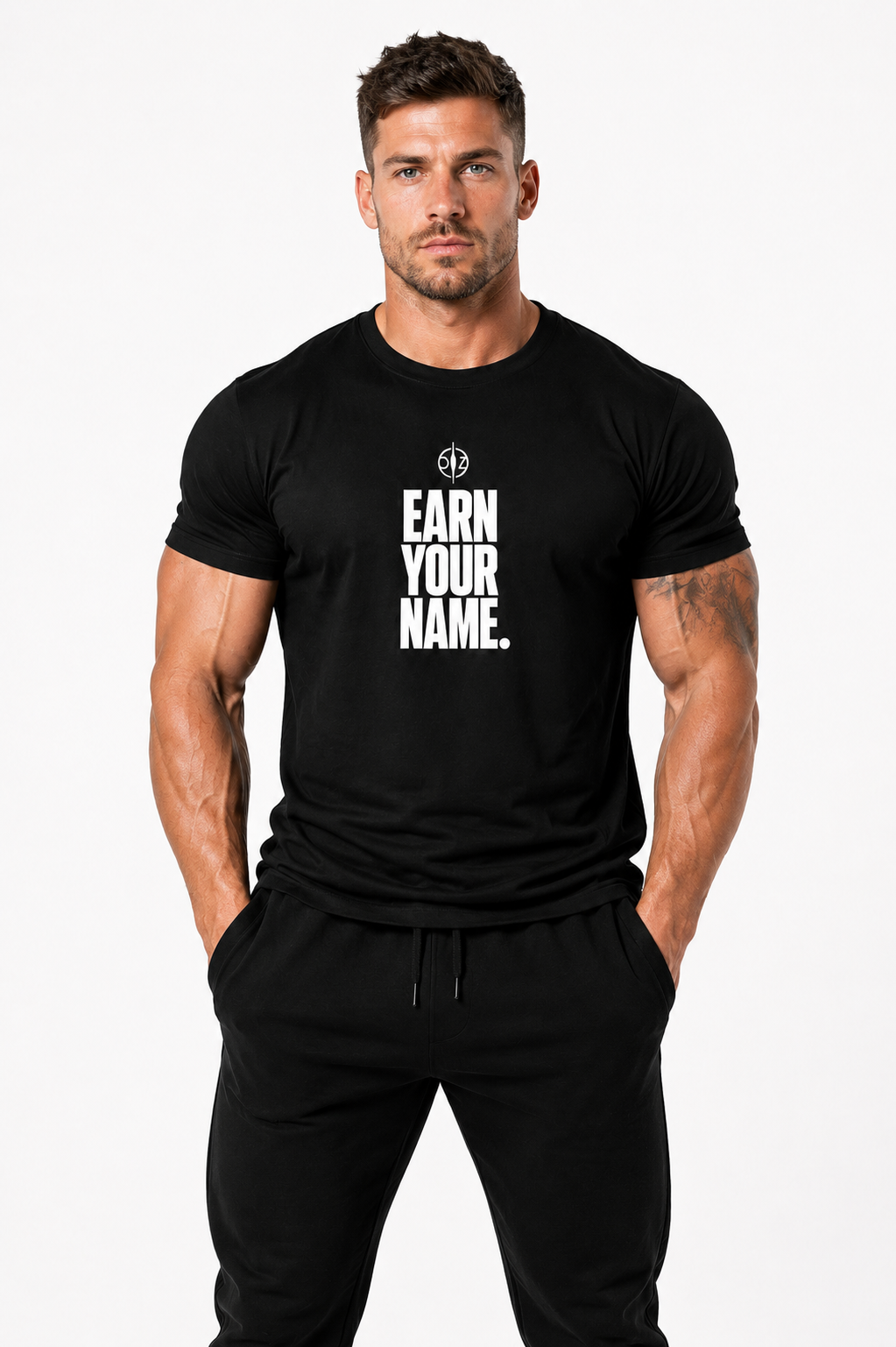 DFZ Men Monument Black Tee Earn Your Name™