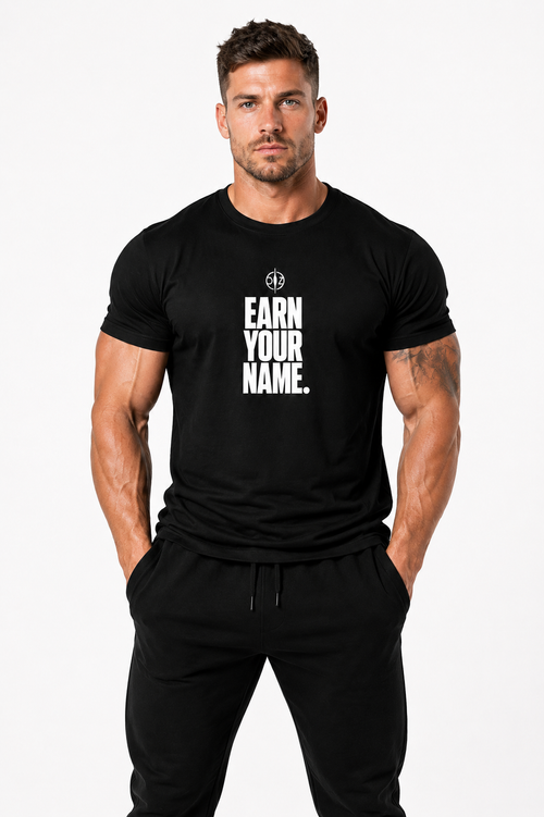 DFZ Men Monument Black Tee Earn Your Name™