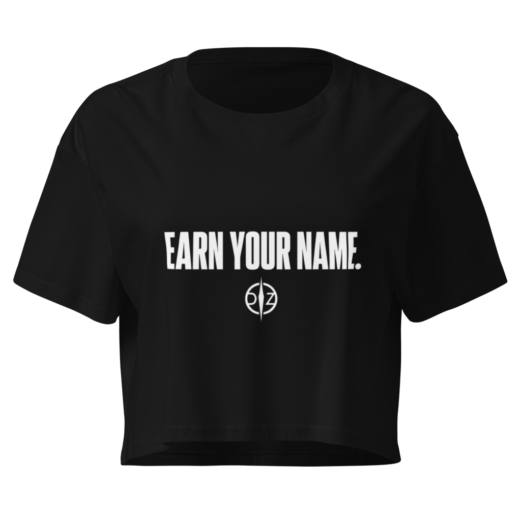 DFZ Signature Black Crop Tee